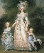 unknow artist Marie Antoinette with her children Spain oil painting artist